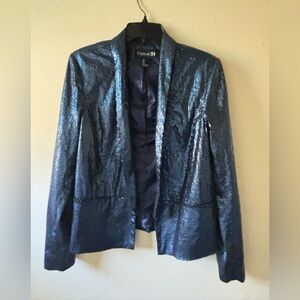 Forever 21 Shimmering Blue Women's Blazer